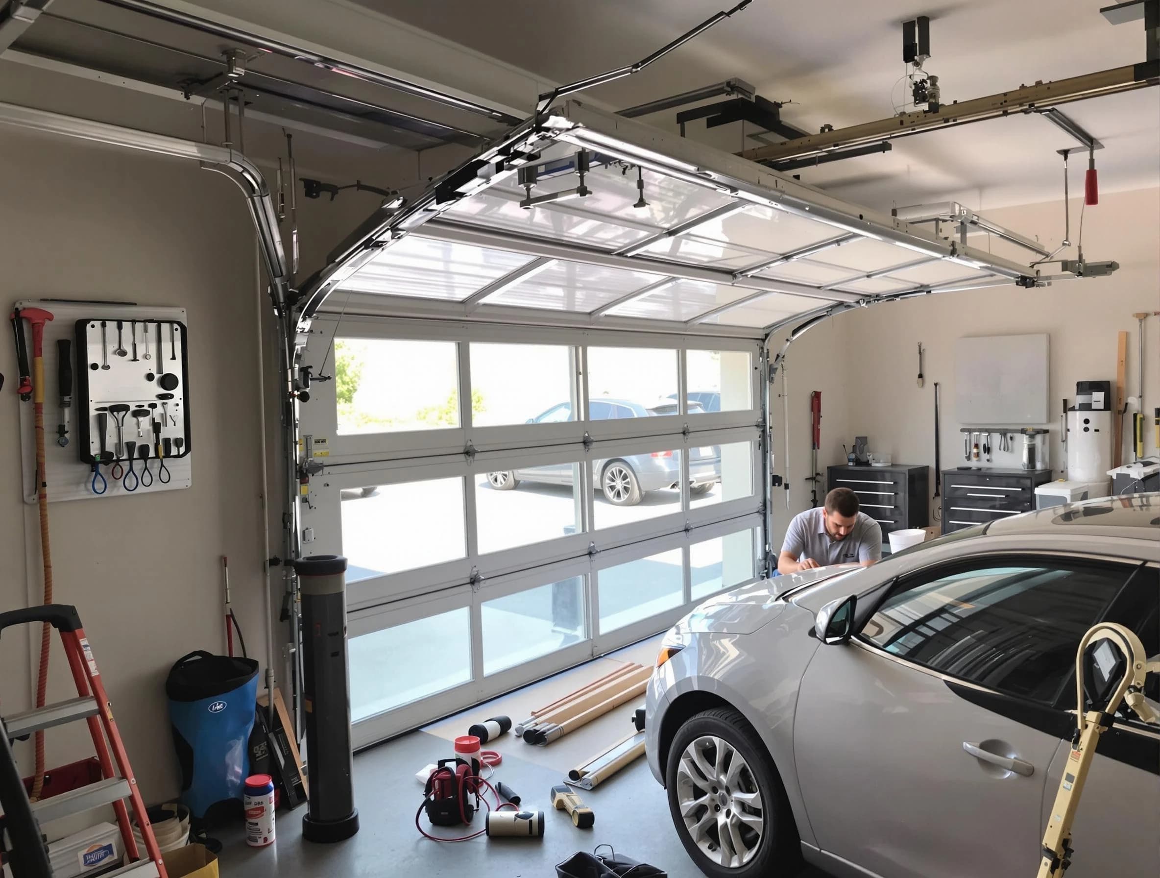 Garage door noise reduction service by South Plainfield Garage Door Repair in South Plainfield
